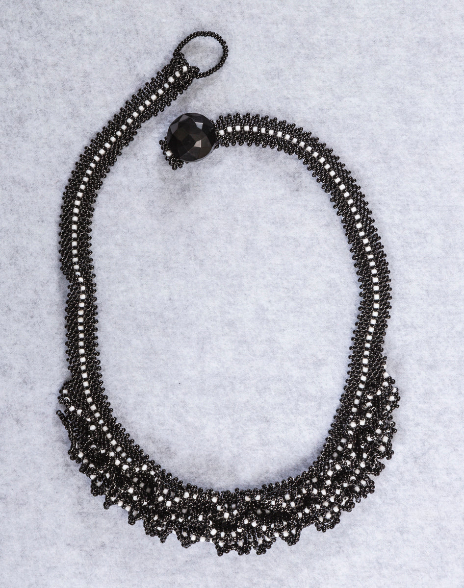 John O'Groats Beaded Ruffle Necklace