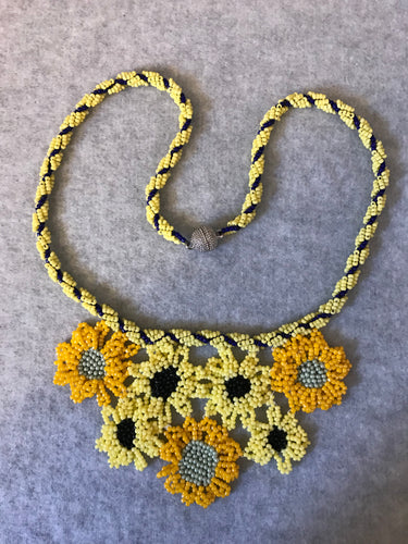 Ukraine Sunflower Necklace
